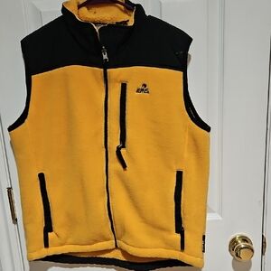 Polartec Yellow and Black Fleece Vest